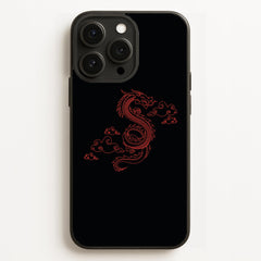 Red - Dragon Patterns Phone Case