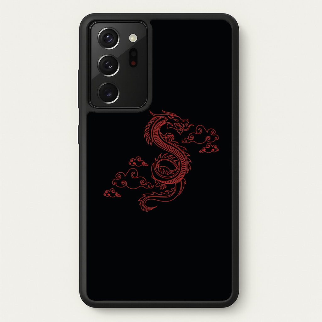 Red - Dragon Patterns - Dragon Patterns Phone Case for Galaxy Note 20 Ultra