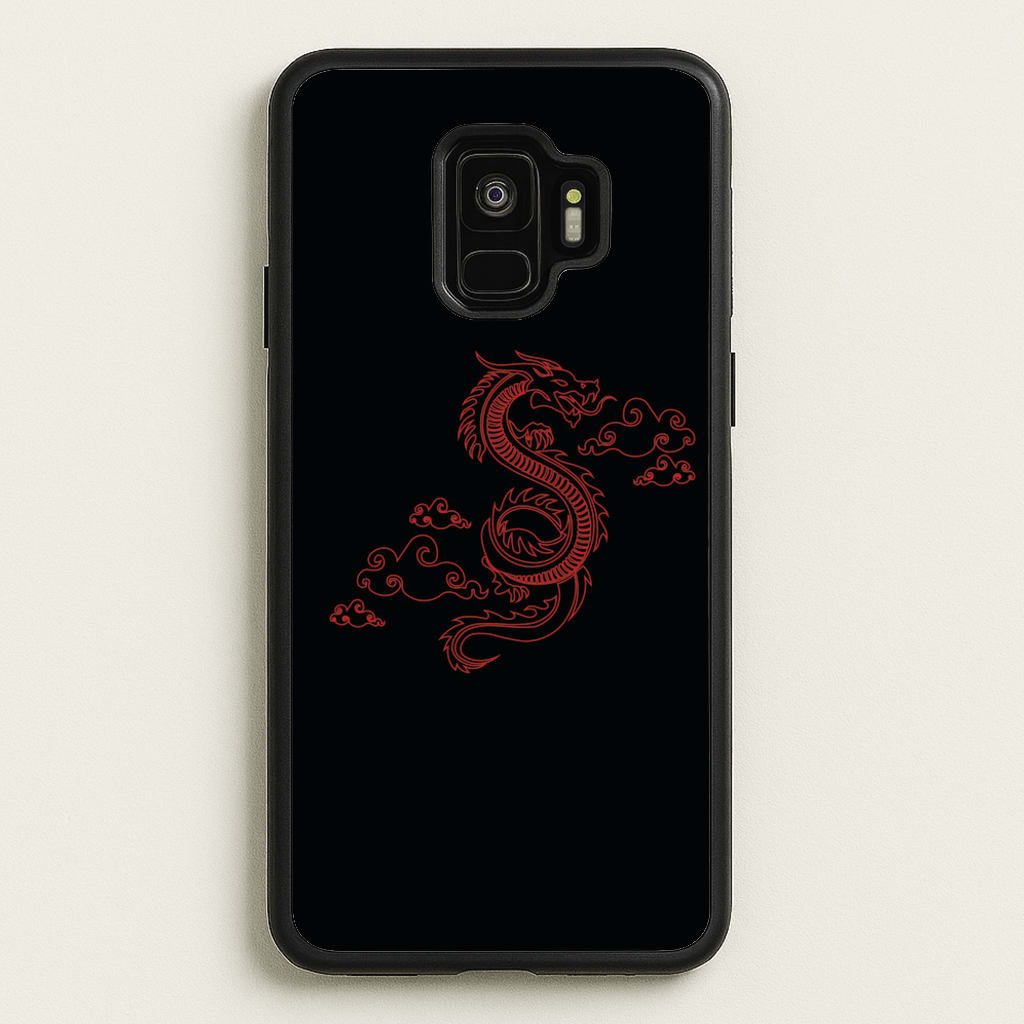 Red - Dragon Patterns - Dragon Patterns Phone Case for Galaxy S9