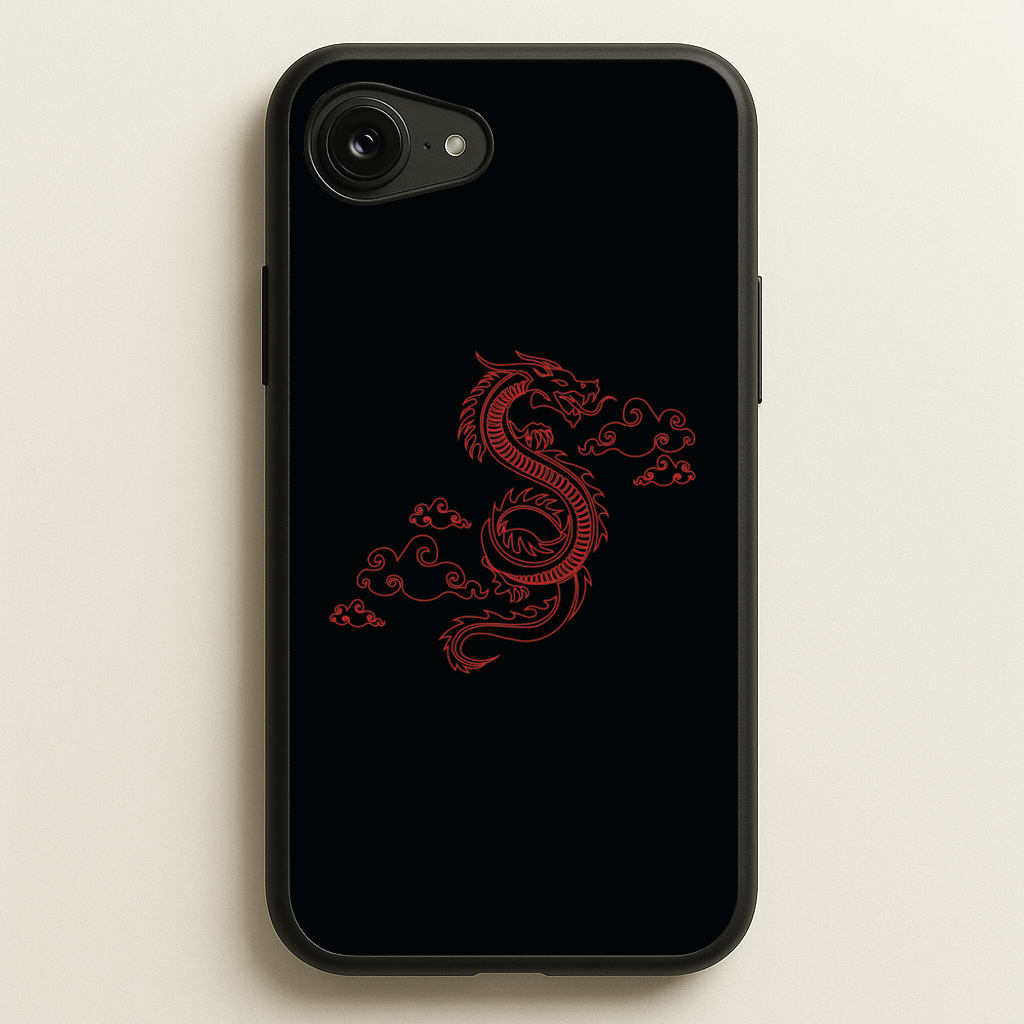 Red - Dragon Patterns - Dragon Patterns Phone Case for iPhone 16e