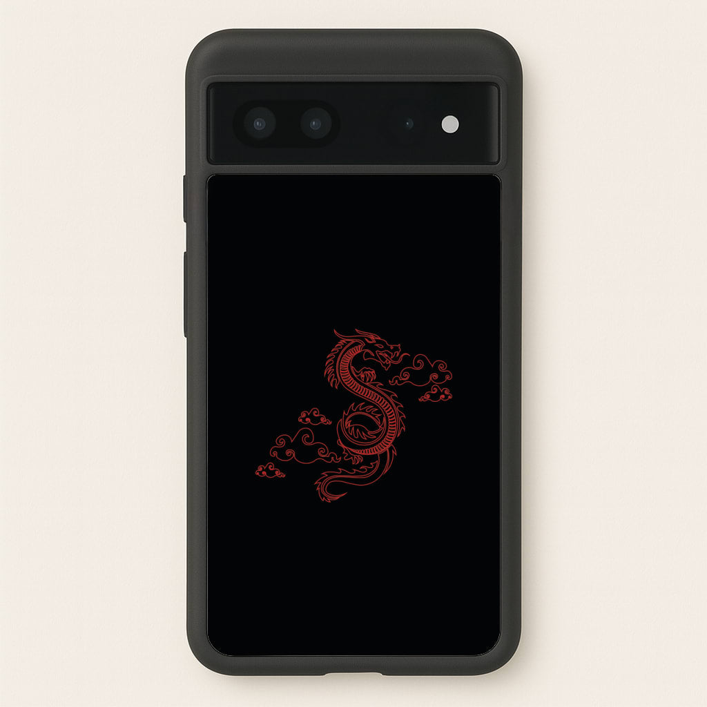 Red - Dragon Patterns - Dragon Patterns Phone Case for Google Pixel 7