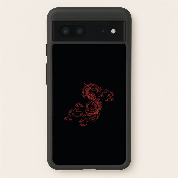 Red - Dragon Patterns - Dragon Patterns Phone Case for Google Pixel 7