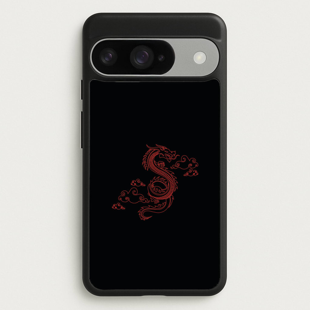 Red - Dragon Patterns Phone Case for Google Pixel 10 / 10 Pro