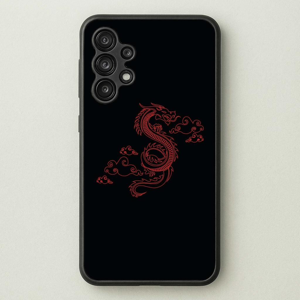 Red - Dragon Patterns - Dragon Patterns Phone Case for Galaxy A13