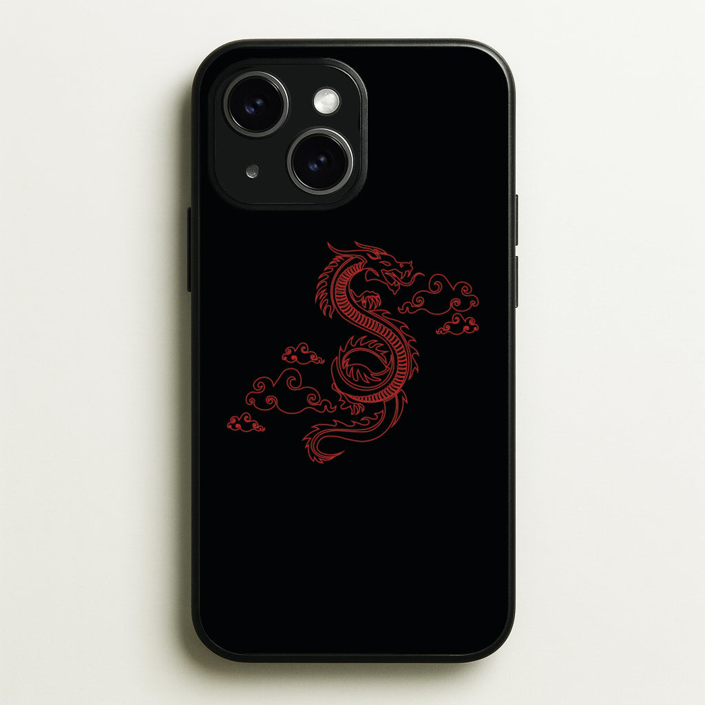 Red - Dragon Patterns - Dragon Patterns Phone Case for iPhone 14