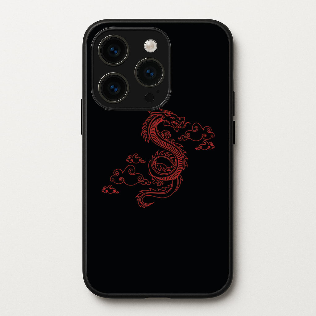 Red - Dragon Patterns - Dragon Patterns Phone Case for iPhone 14 Pro