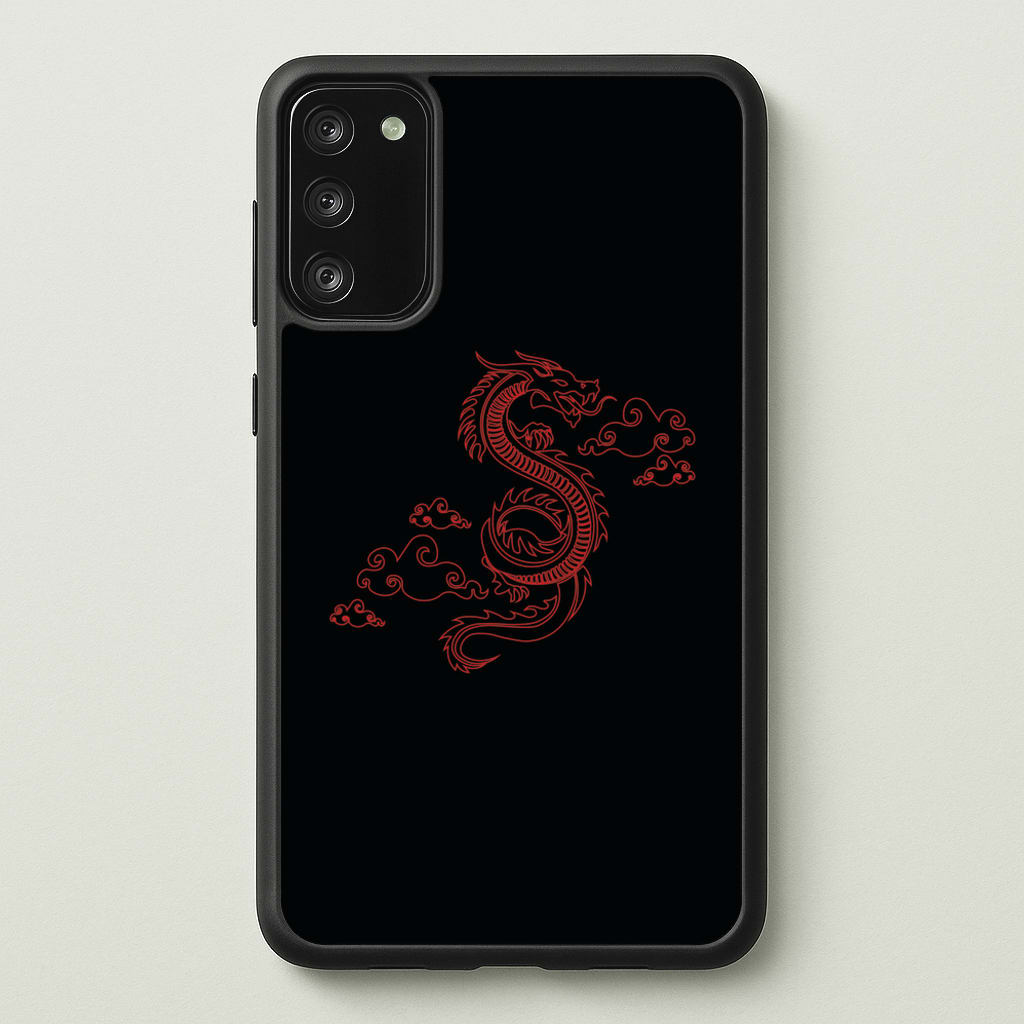 Red - Dragon Patterns - Dragon Patterns Phone Case for Galaxy S20