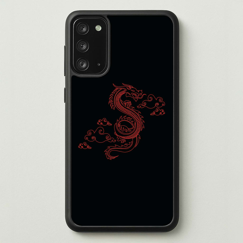 Red - Dragon Patterns - Dragon Patterns Phone Case for Galaxy Note 20