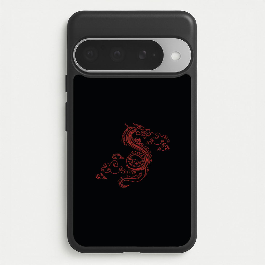 Red - Dragon Patterns Phone Case for Google Pixel 10 Pro XL