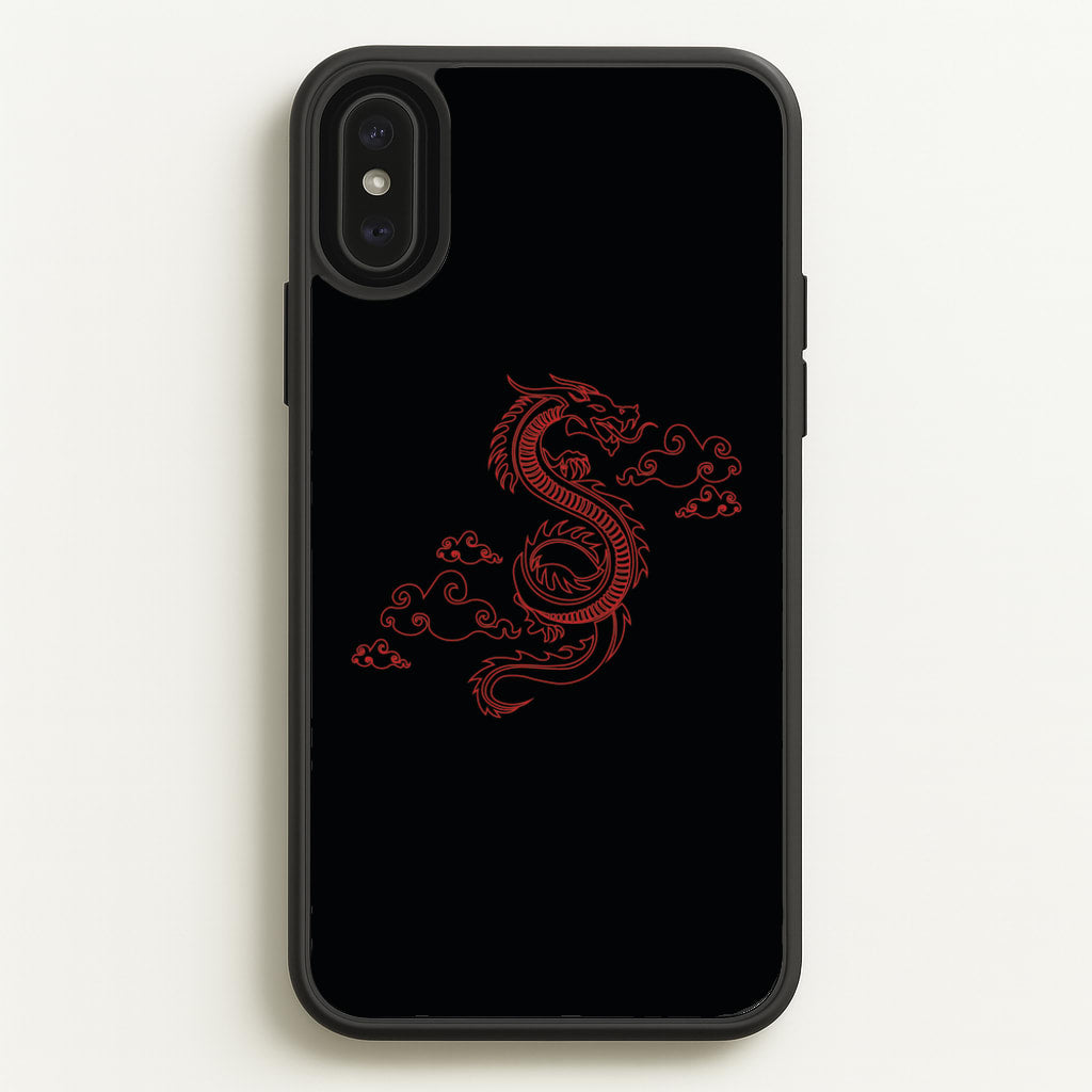 Red - Dragon Patterns - Dragon Patterns Phone Case for iPhone XS Max