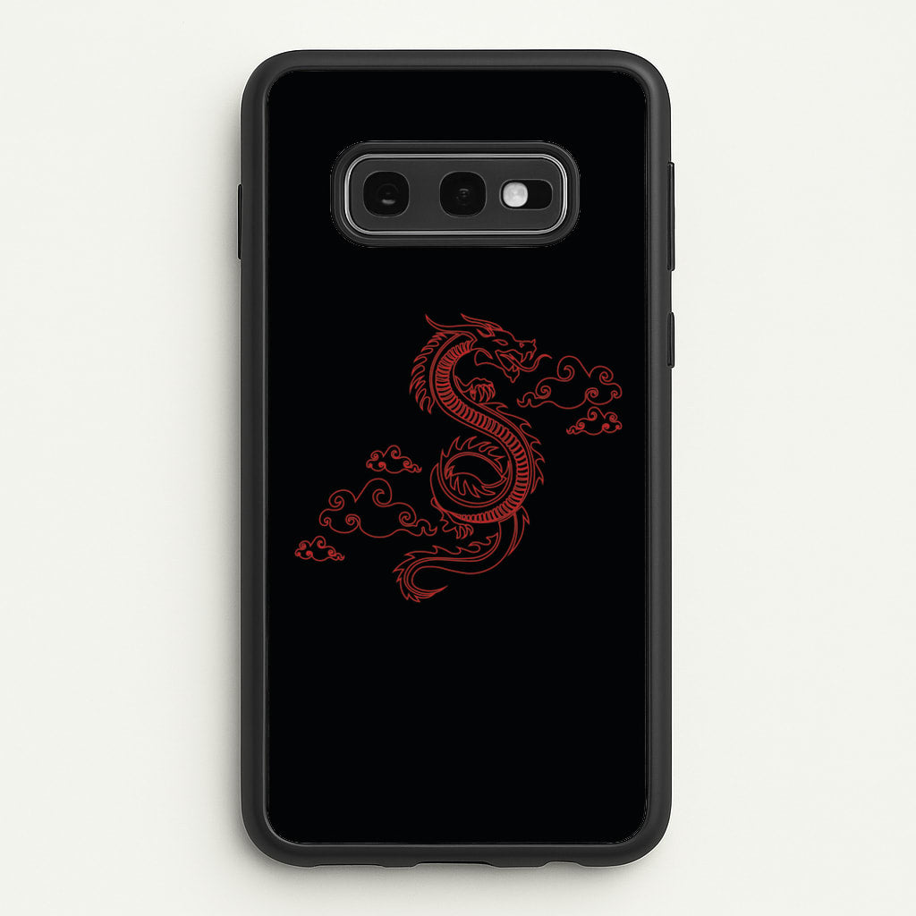 Red - Dragon Patterns - Dragon Patterns Phone Case for Galaxy S10e