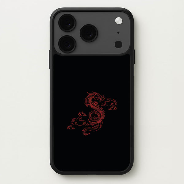 Red - Dragon Patterns Phone Case for iPhone 17 Pro