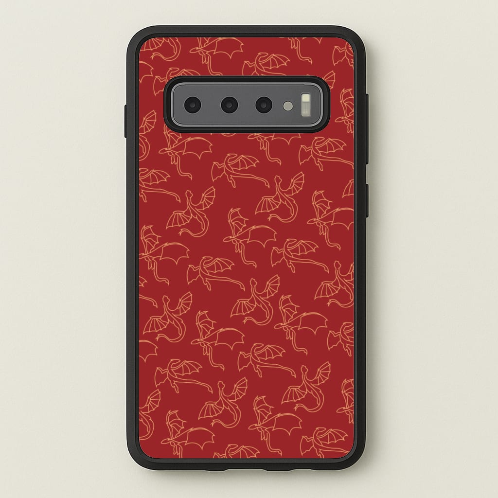 Flying Dragons - Dragon Patterns - Dragon Patterns Phone Case for Galaxy S10 Plus