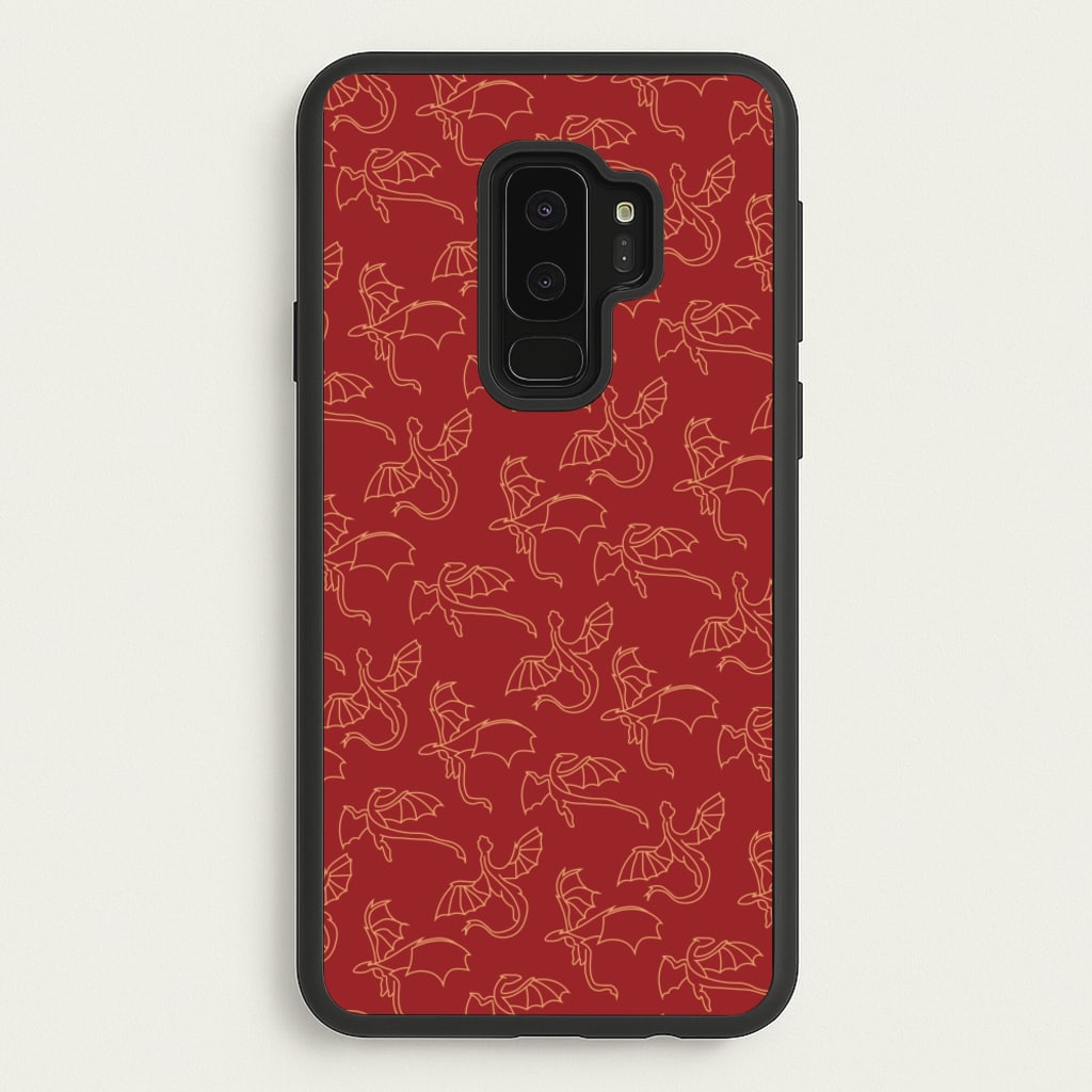 Flying Dragons - Dragon Patterns - Dragon Patterns Phone Case for Galaxy S9 Plus