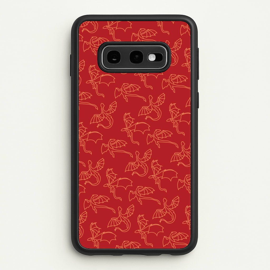 Flying Dragons - Dragon Patterns - Dragon Patterns Phone Case for Galaxy S10e
