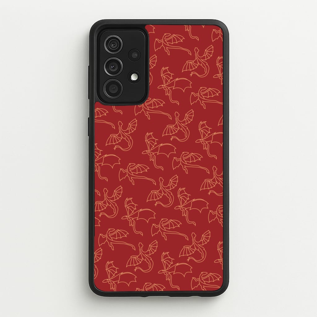 Flying Dragons - Dragon Patterns - Dragon Patterns Phone Case for Galaxy A52 / A52s