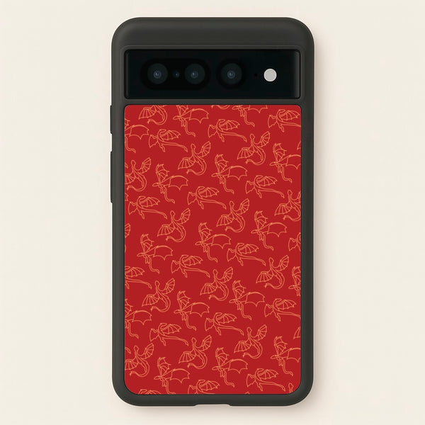 Flying Dragons - Dragon Patterns - Dragon Patterns Phone Case for Google Pixel 7 Pro