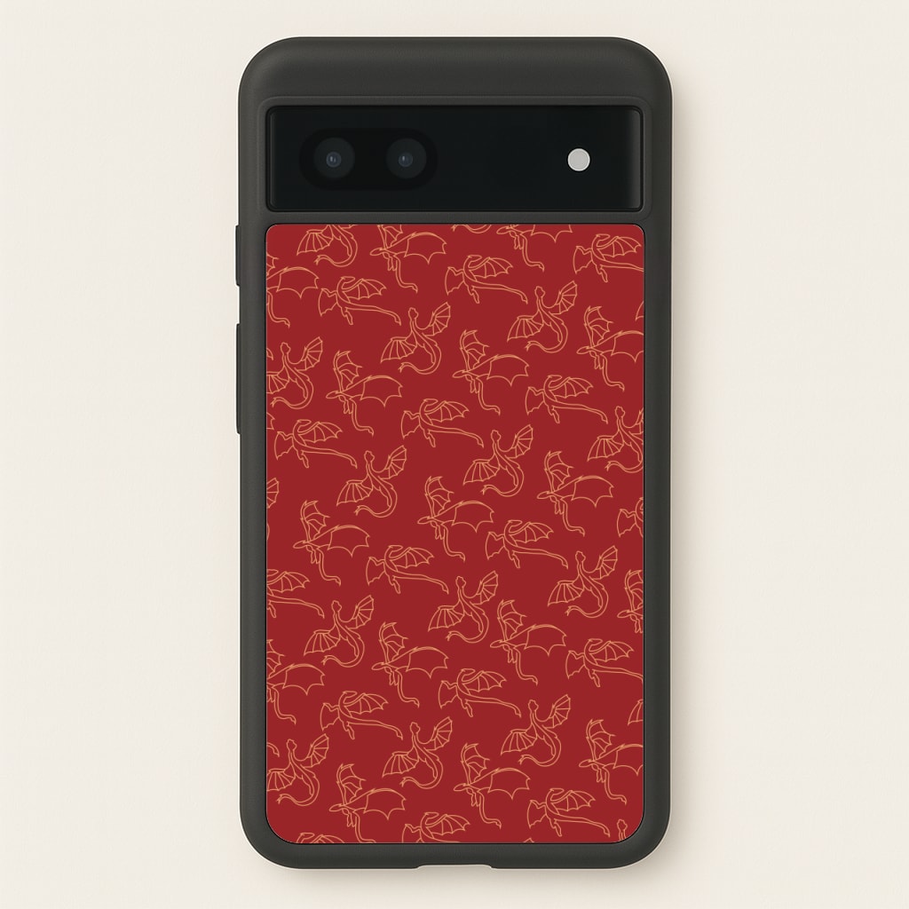 Flying Dragons - Dragon Patterns - Dragon Patterns Phone Case for Google Pixel 7a