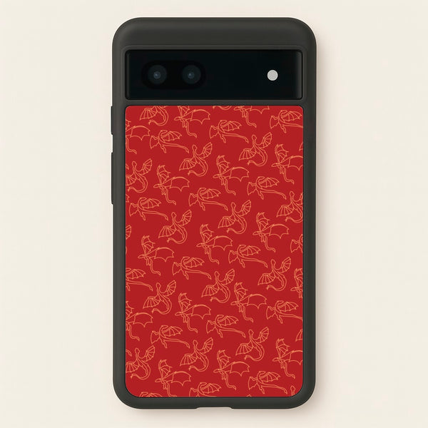Flying Dragons - Dragon Patterns - Dragon Patterns Phone Case for Google Pixel 7a