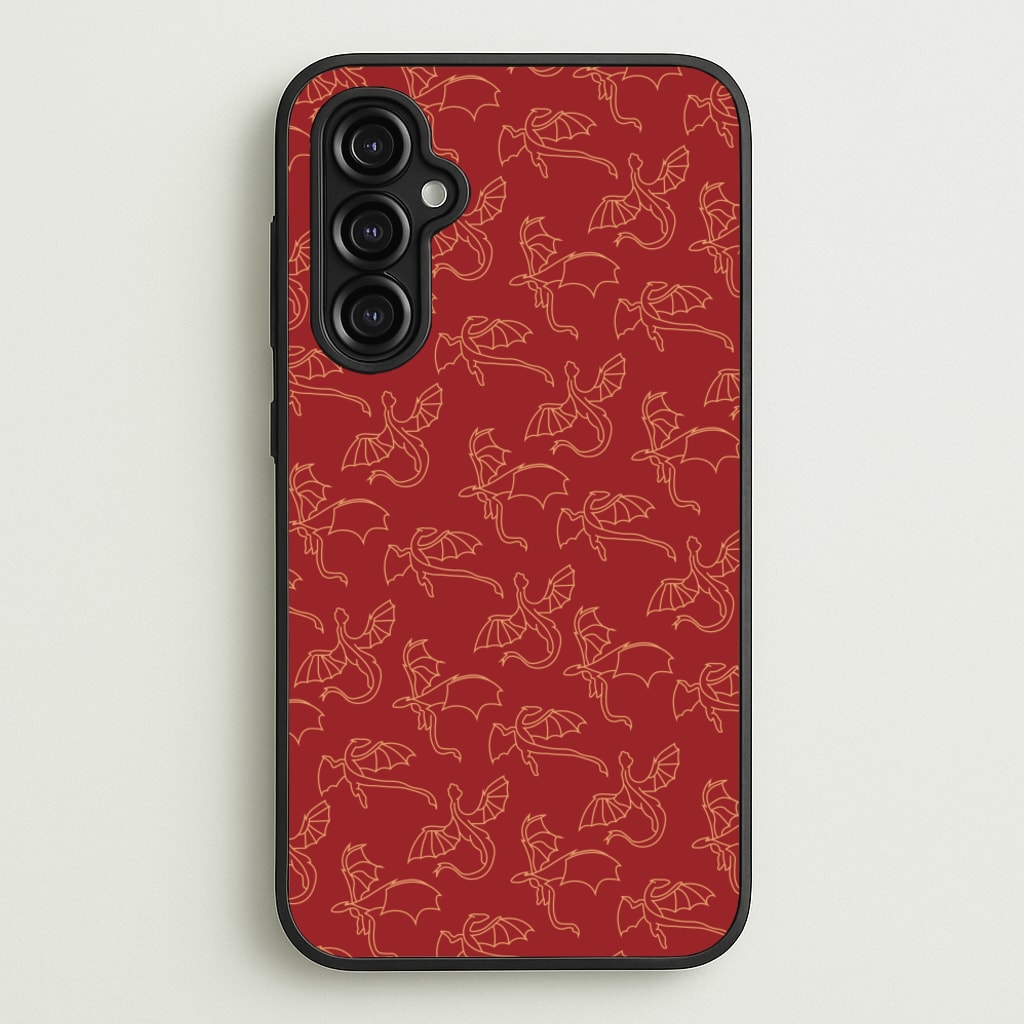 Flying Dragons - Dragon Patterns - Dragon Patterns Phone Case for Galaxy A14
