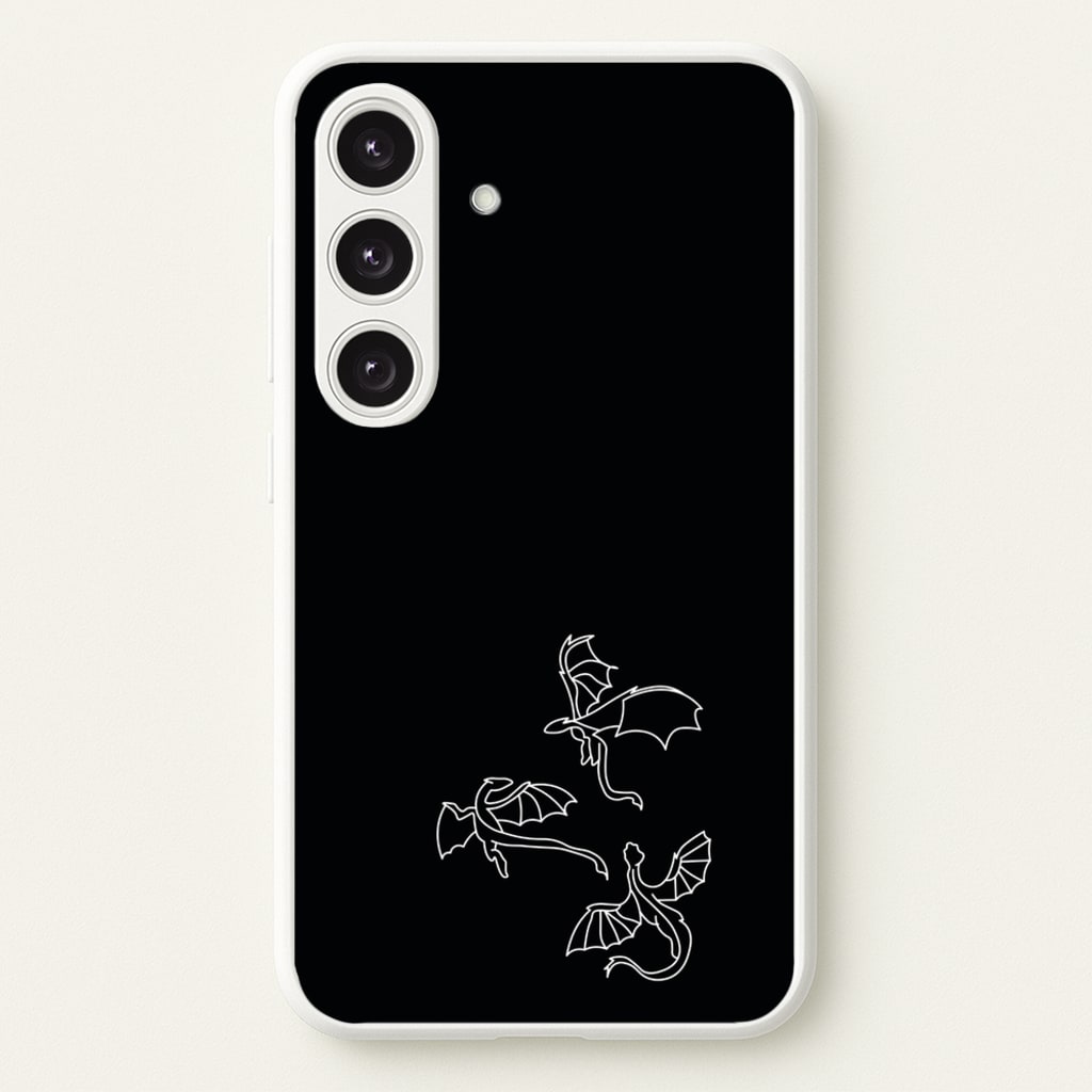 Three Dragons - Dragon Patterns - Dragon Patterns Phone Case for Galaxy S25 Plus