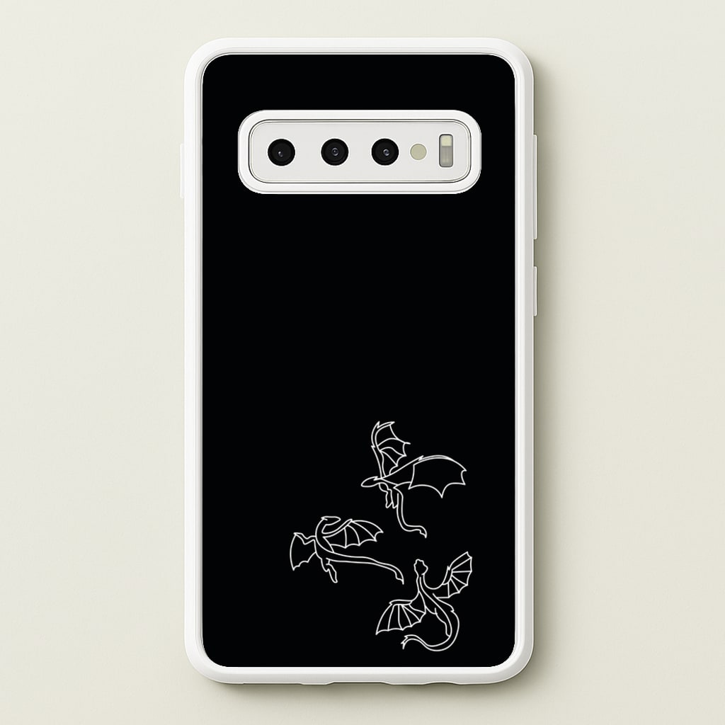 Three Dragons - Dragon Patterns - Dragon Patterns Phone Case for Galaxy S10