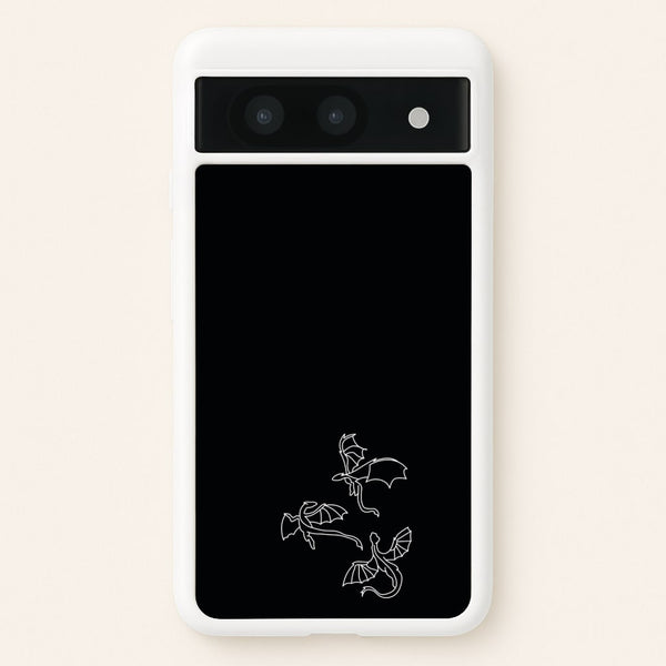 Three Dragons - Dragon Patterns - Dragon Patterns Phone Case for Google Pixel 8a
