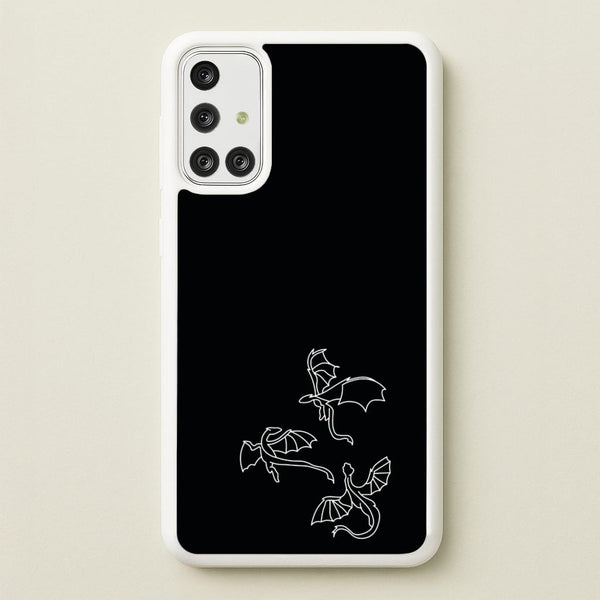 Three Dragons - Dragon Patterns - Dragon Patterns Phone Case for Galaxy A71