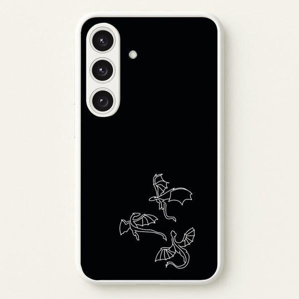 Three Dragons - Dragon Patterns - Dragon Patterns Phone Case for Galaxy S24 Plus