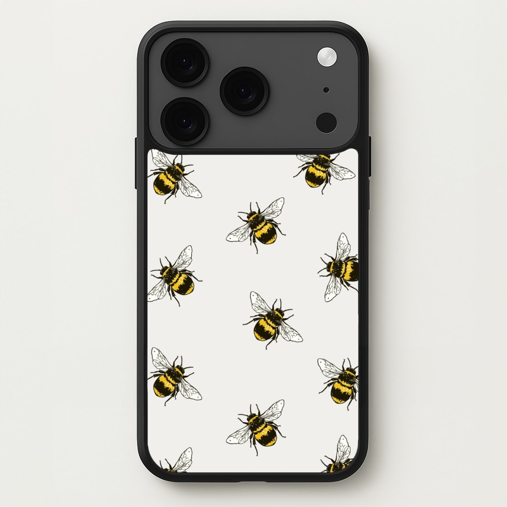 Bumblebee Pattern Phone Case for iPhone 17 Pro