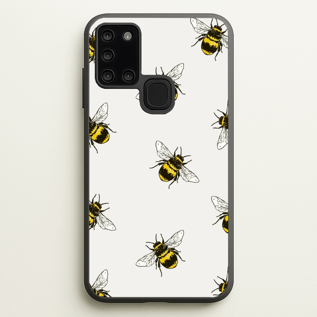 Bumblebee Pattern - Easter Phone Case for Galaxy A21s