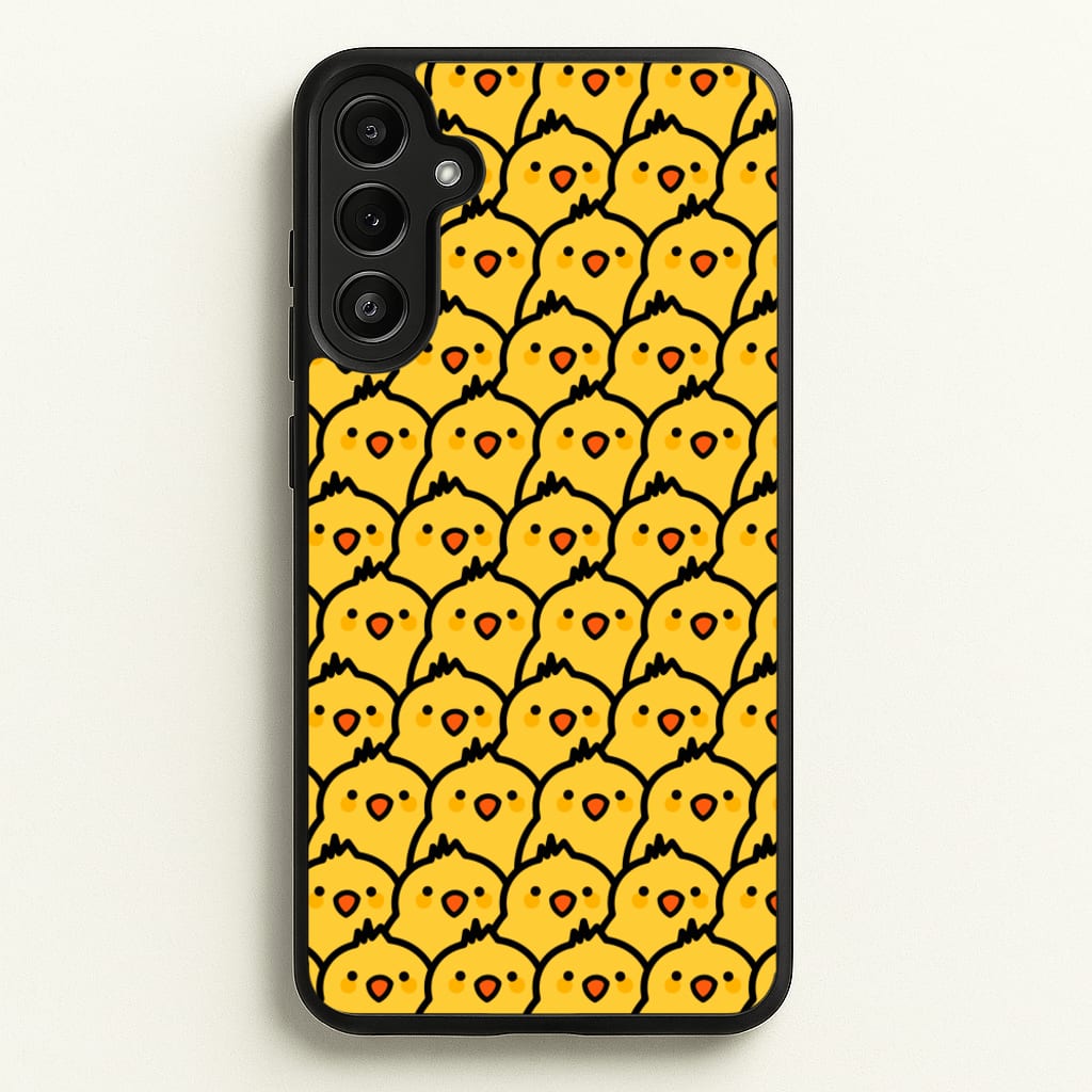 Chick Pattern - Easter Phone Case for Galaxy A34