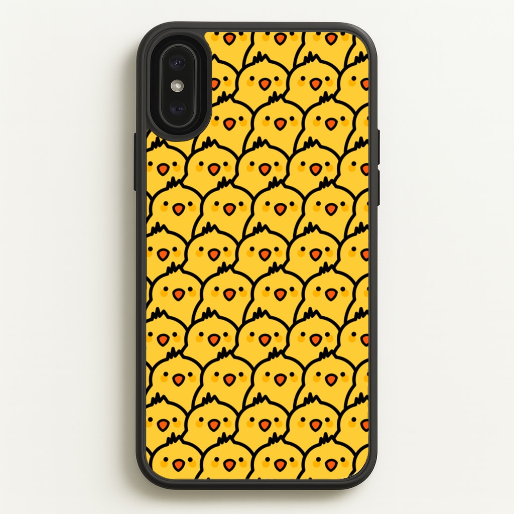 Chick Pattern - Easter Phone Case for iPhone XS Max