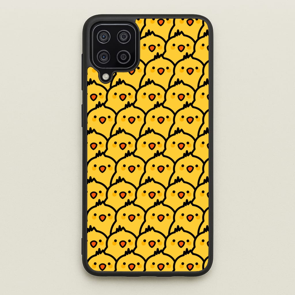 Chick Pattern - Easter Phone Case for Galaxy A12