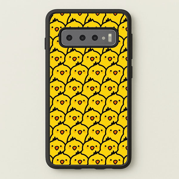 Chick Pattern - Easter Phone Case for Galaxy S10