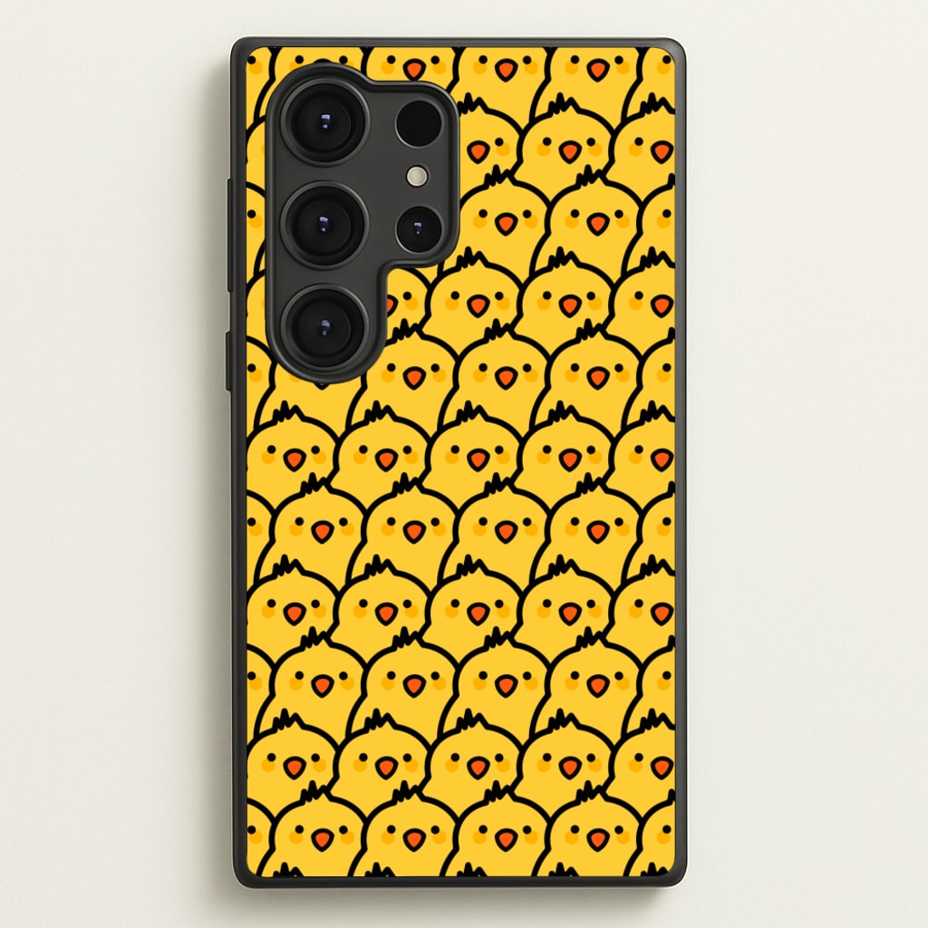 Chick Pattern - Easter Phone Case for Galaxy S25 Ultra