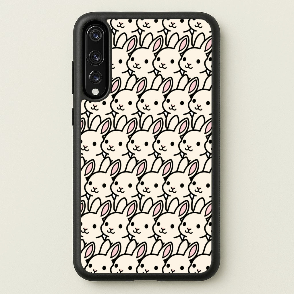 Bunny Rabbit Pattern - Easter Phone Case for Huawei P20 Pro