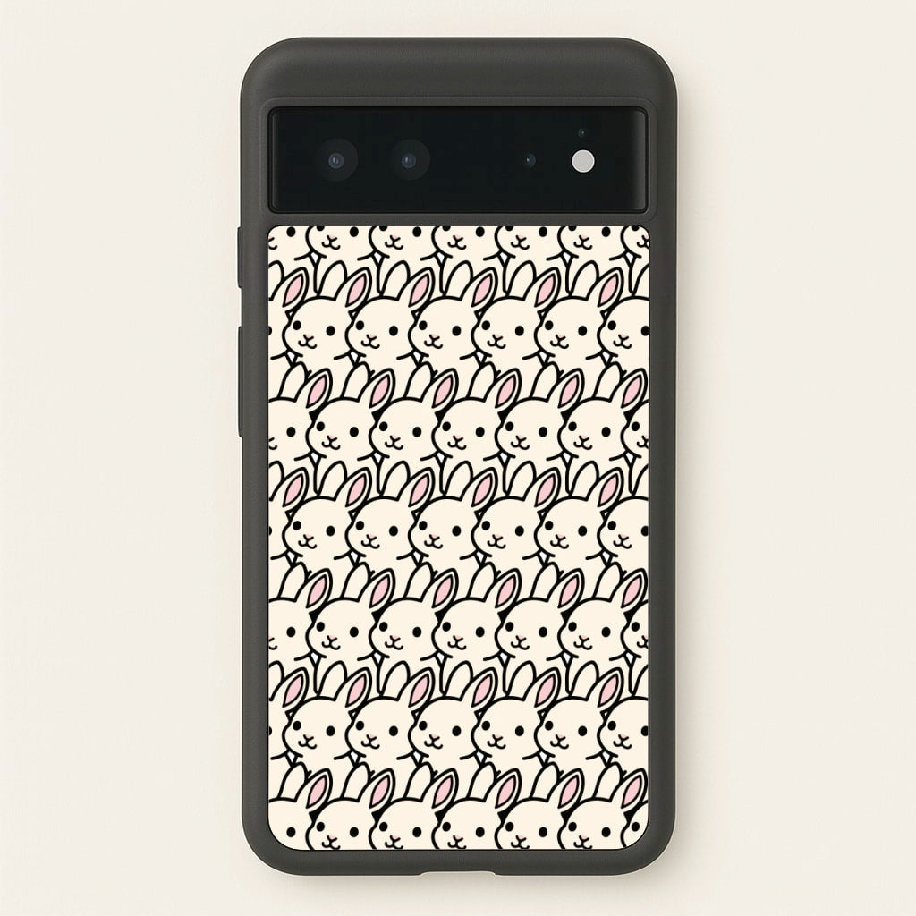Bunny Rabbit Pattern - Easter Phone Case for Google Pixel 6