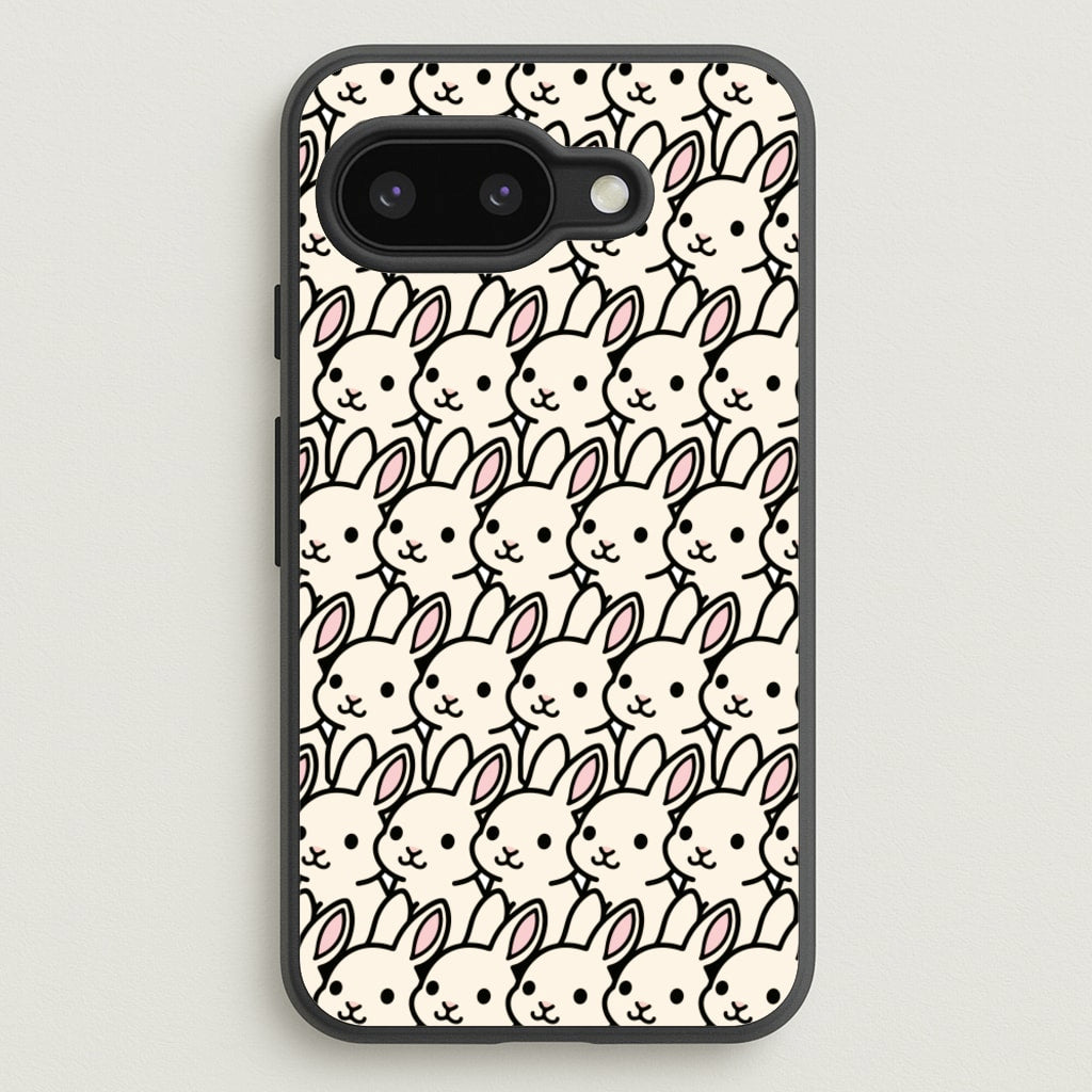Bunny Rabbit Pattern - Easter Phone Case for Google Pixel 9a