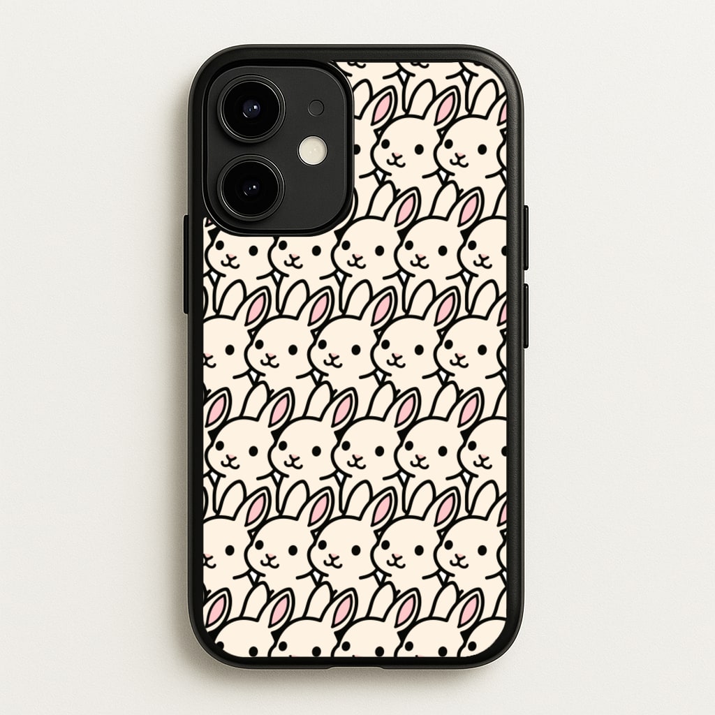 Bunny Rabbit Pattern - Easter Phone Case for iPhone 12 / 12 Pro