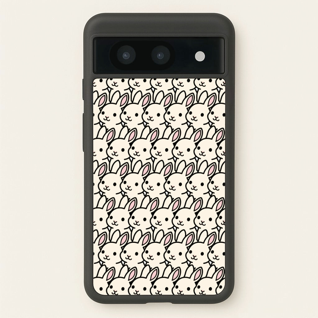 Bunny Rabbit Pattern - Easter Phone Case for Google Pixel 8a
