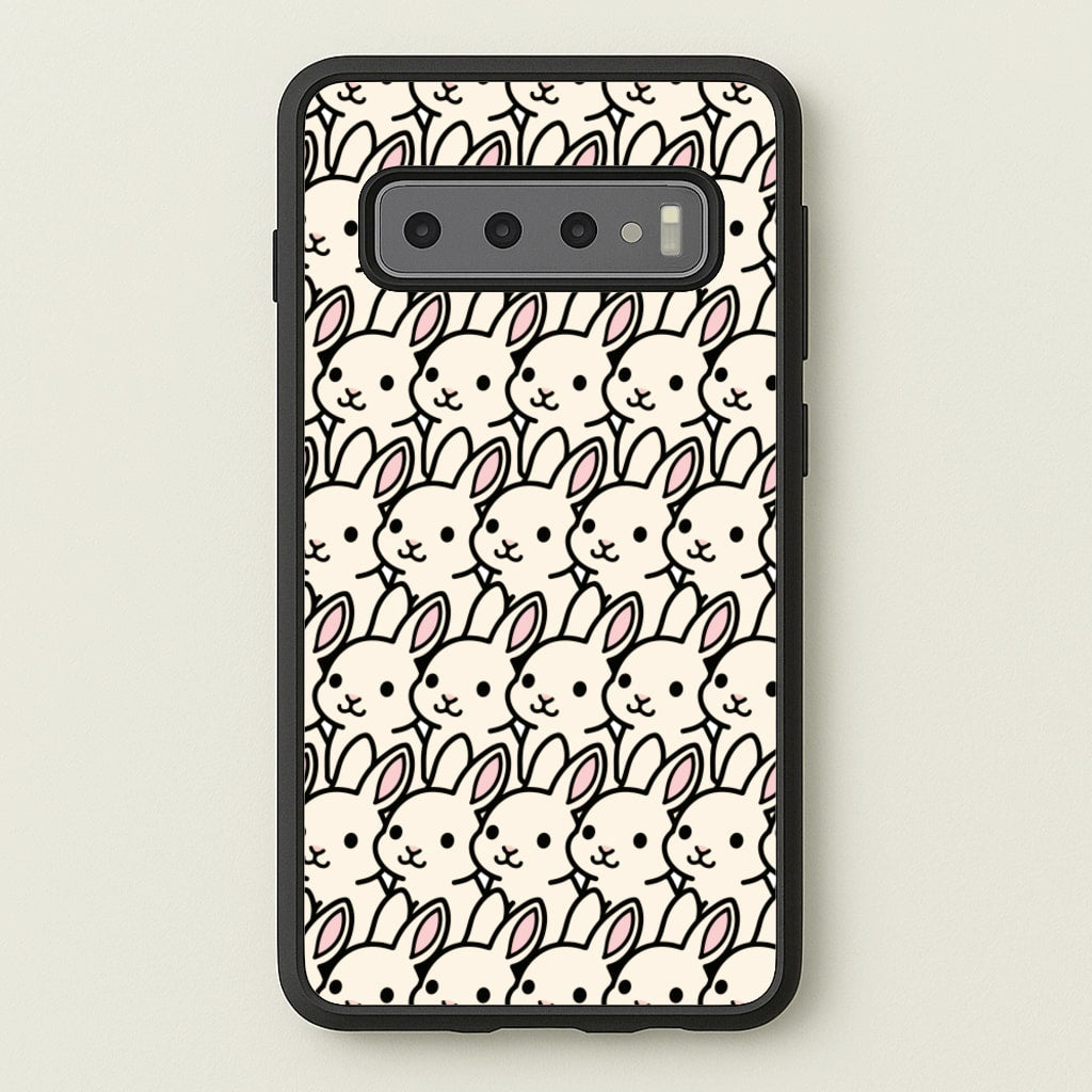 Bunny Rabbit Pattern - Easter Phone Case for Galaxy S10 Plus