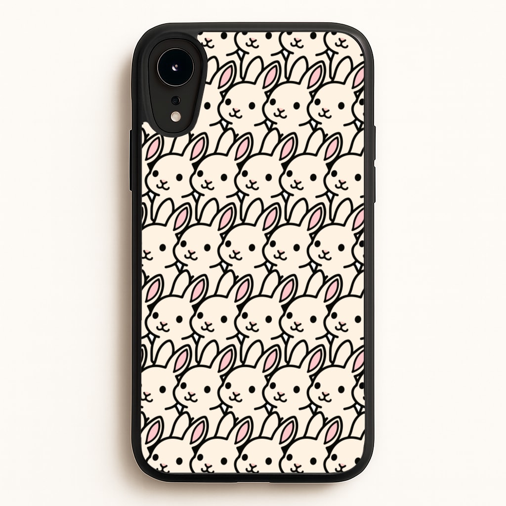 Bunny Rabbit Pattern - Easter Phone Case for iPhone XR