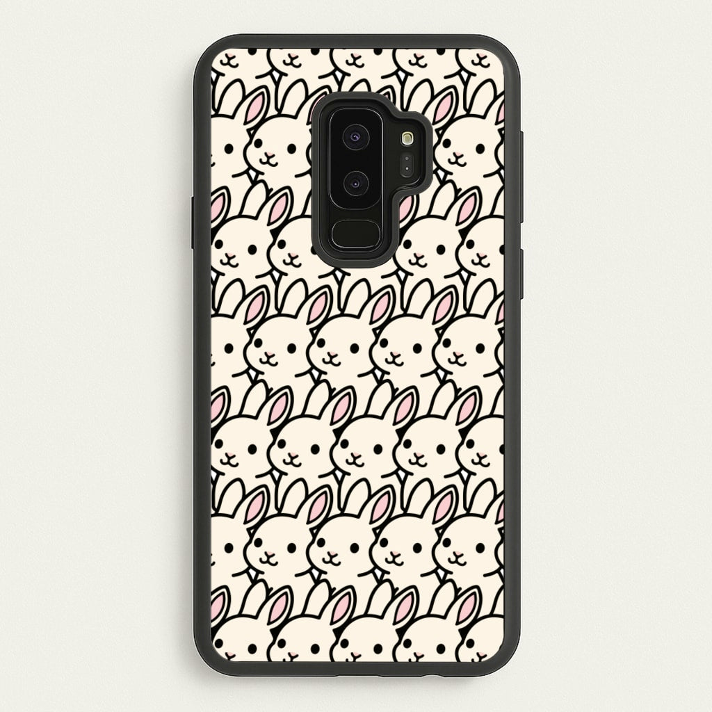 Bunny Rabbit Pattern - Easter Phone Case for Galaxy S9 Plus