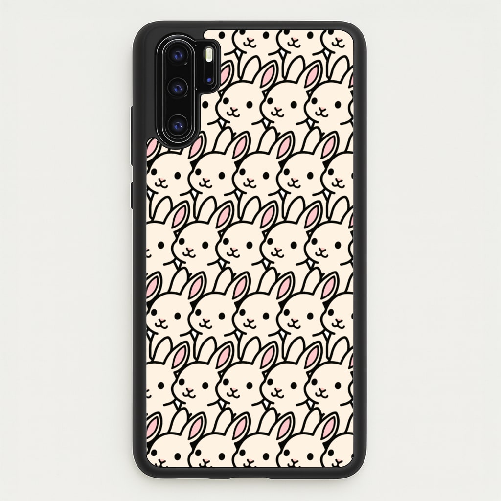 Bunny Rabbit Pattern - Easter Phone Case for Huawei P30 Pro