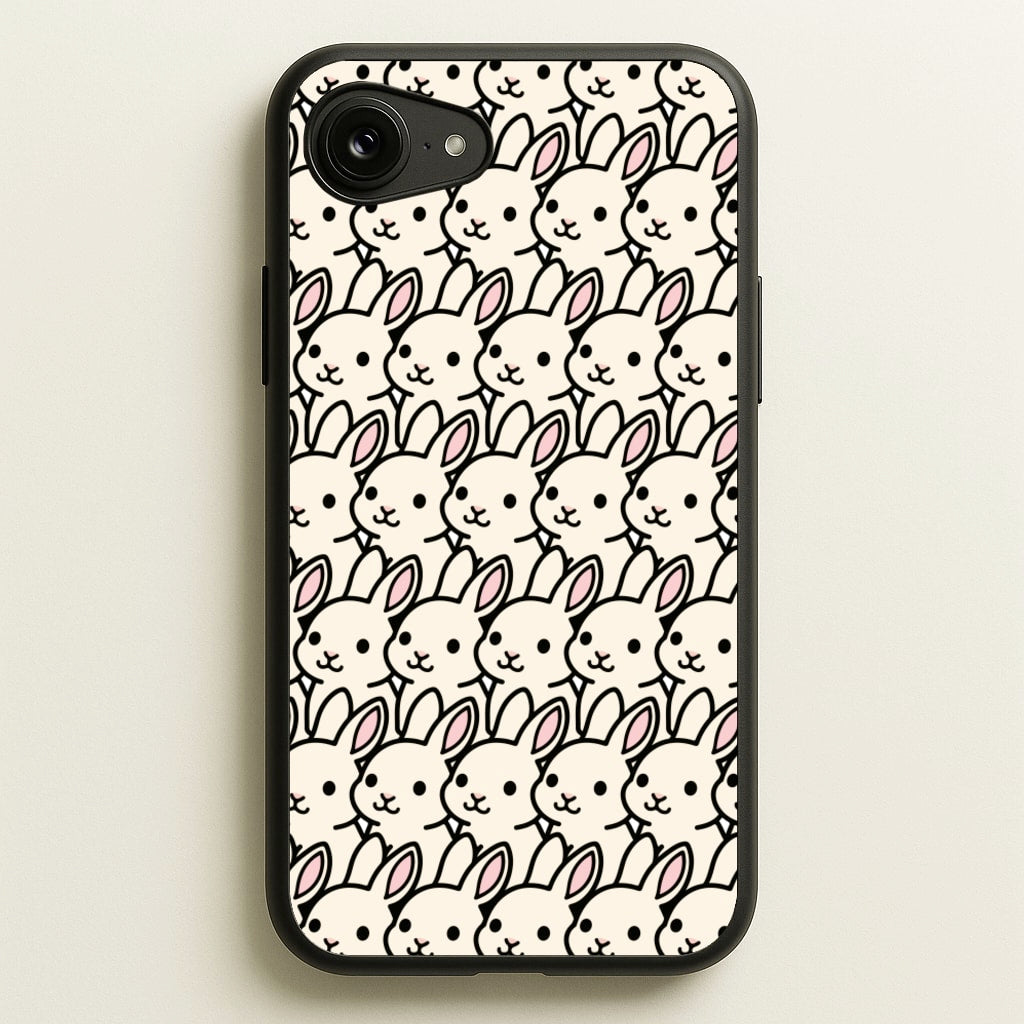 Bunny Rabbit Pattern - Easter Phone Case for iPhone 16e
