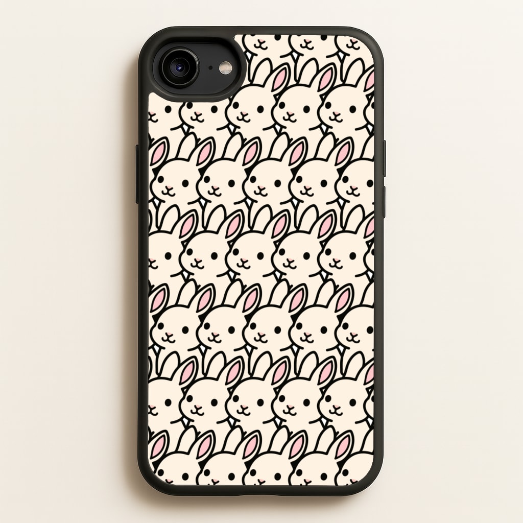 Bunny Rabbit Pattern - Easter Phone Case for iPhone 6 / 7 / 8 / SE