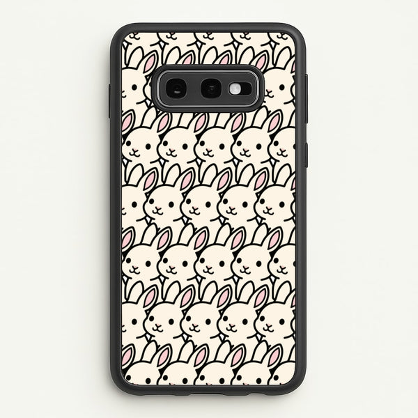 Bunny Rabbit Pattern - Easter Phone Case for Galaxy S10e