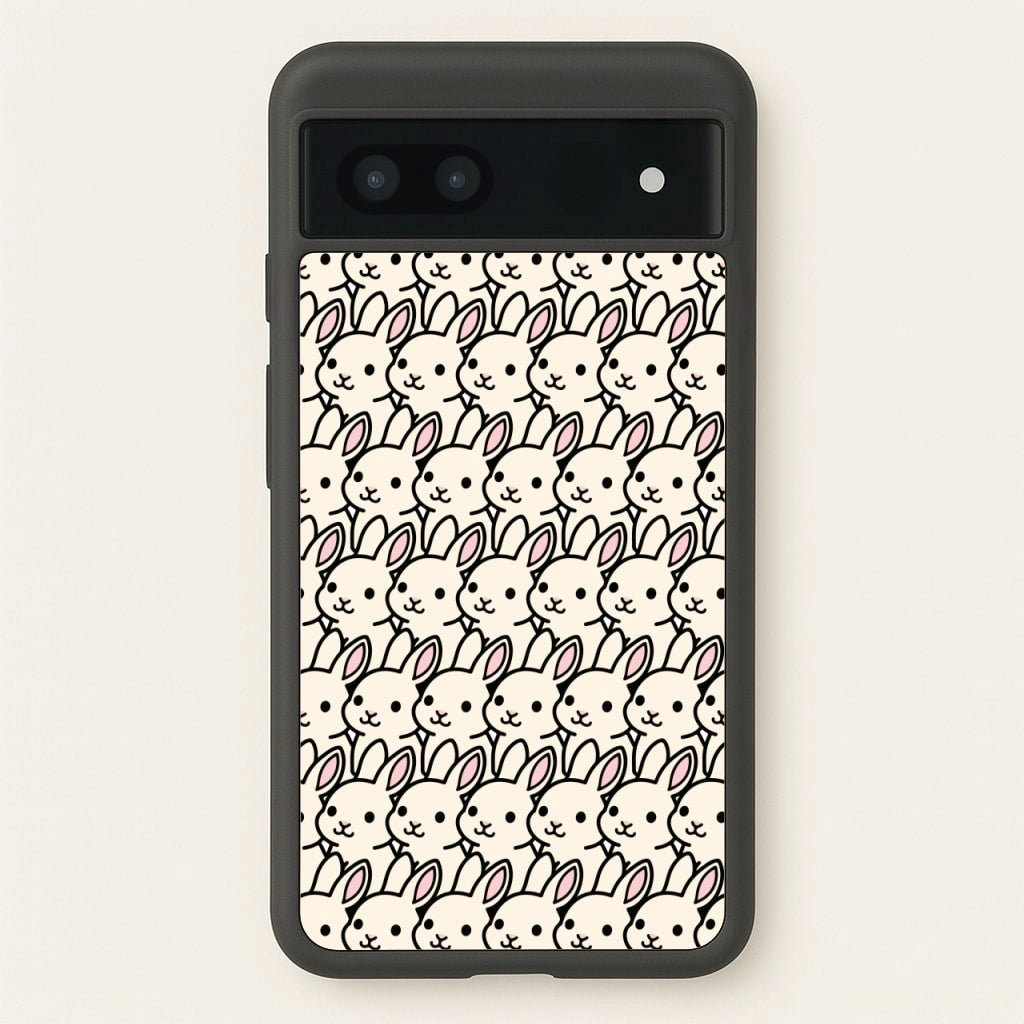 Bunny Rabbit Pattern - Easter Phone Case for Google Pixel 7a