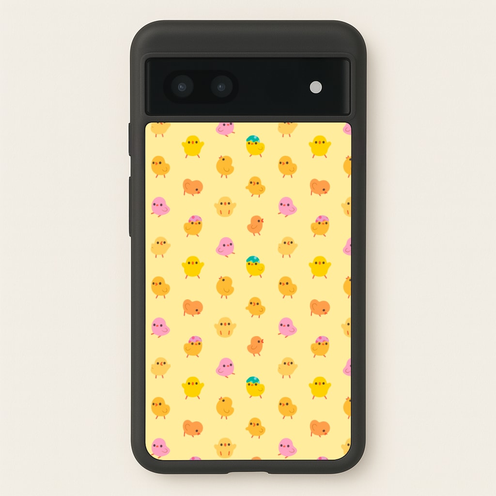 Cute Chick Pattern - Easter Phone Case for Google Pixel 6a